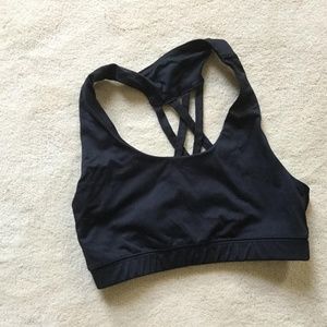 Black Sports Bra